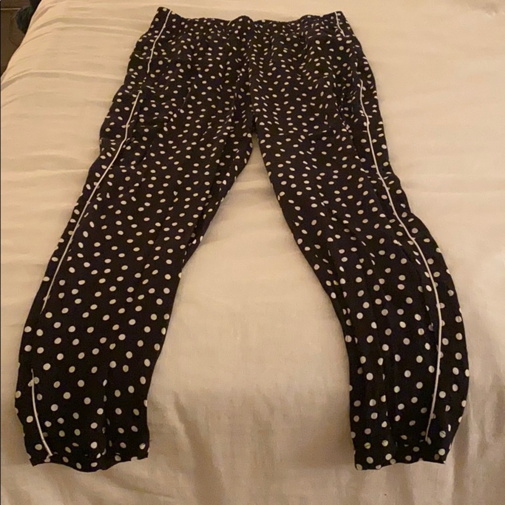 Abercrombie & Fitch Black and White Taper Pants